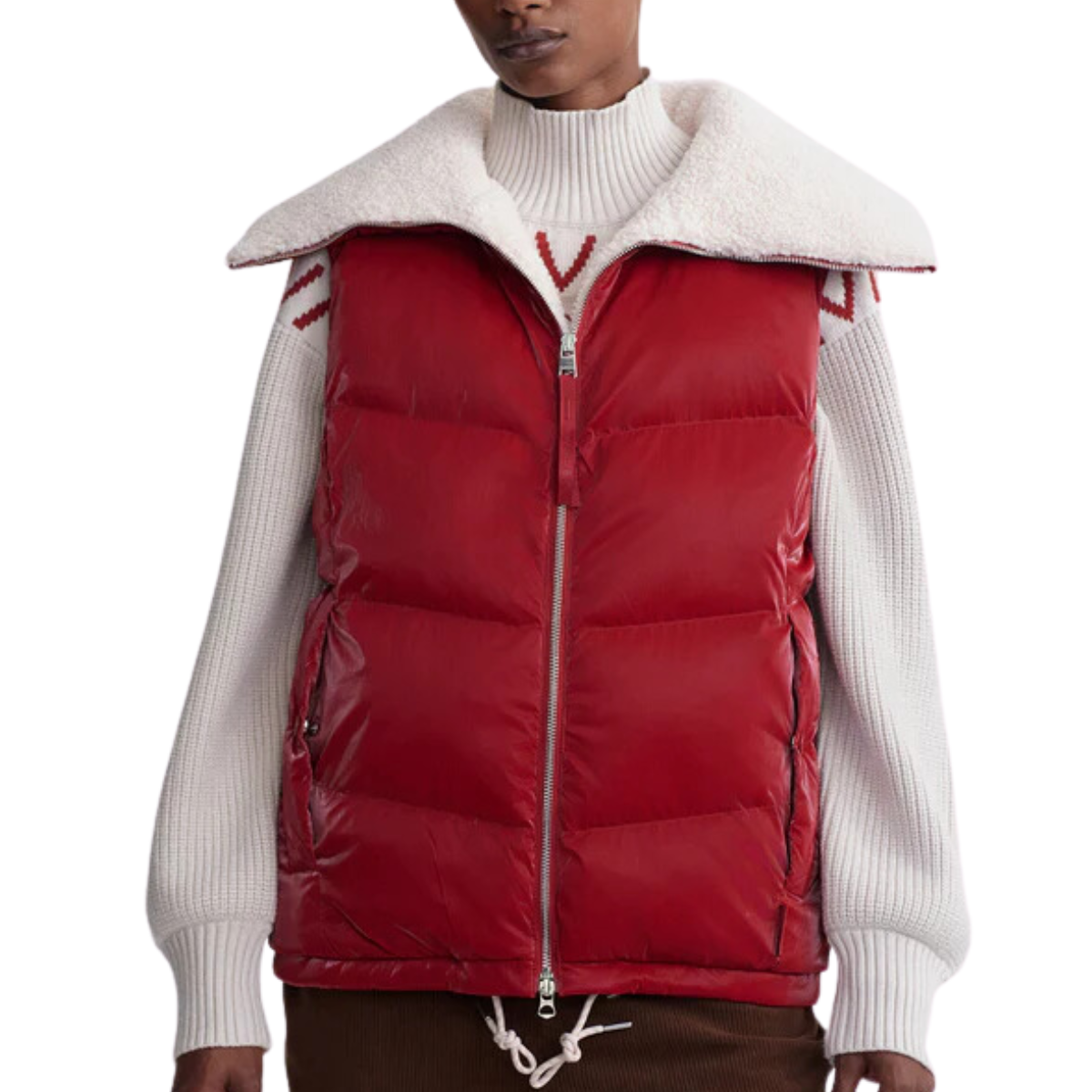 Brock Puffer Gilet Red