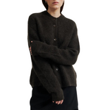 Brook Knit Rib Cardigan Mulch