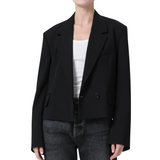 Callie Cropped Blazer Black