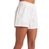 Callie Ruffle Short White