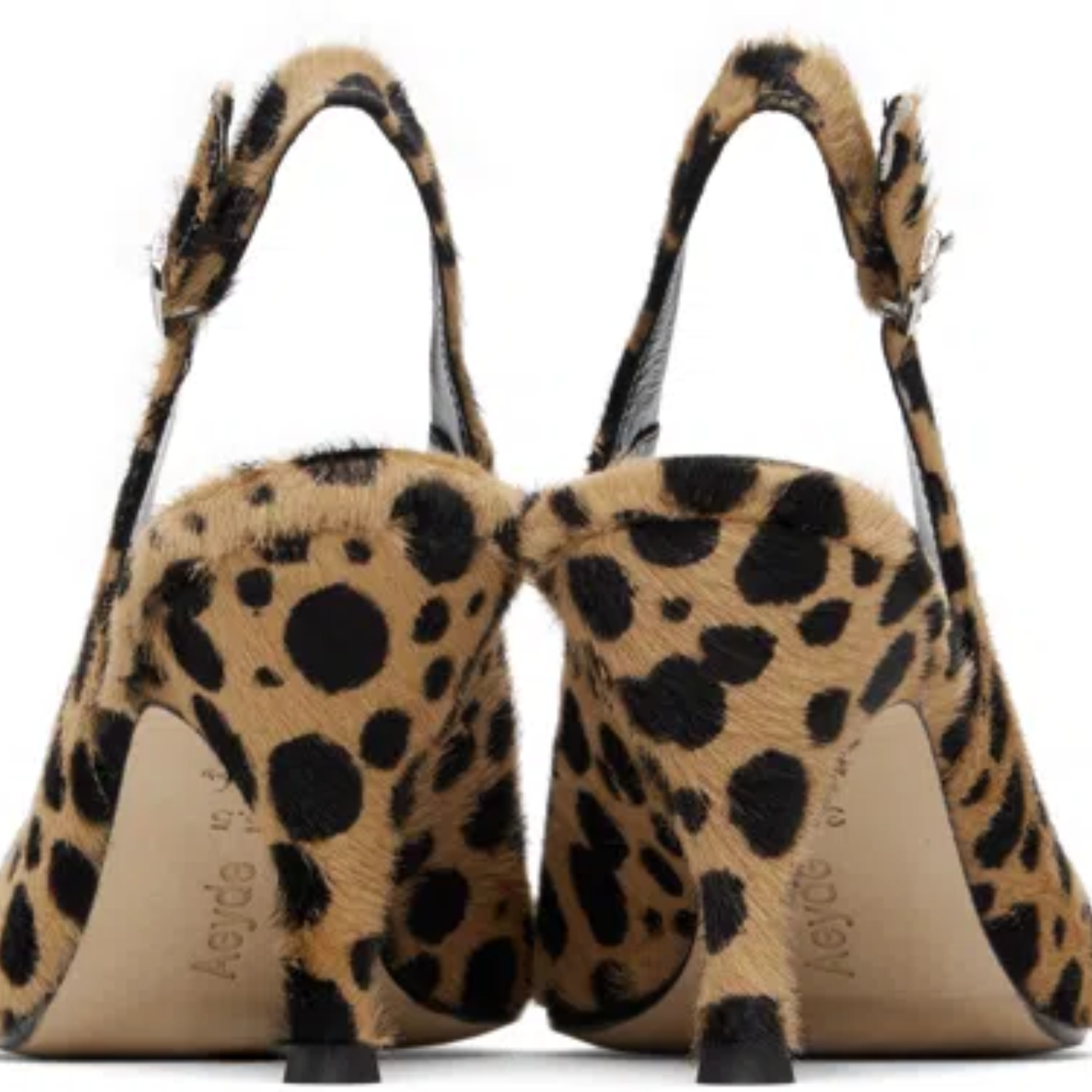 Carla Pony Hair Pumps Beige/Black