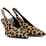 Carla Pony Hair Pumps Beige/Black