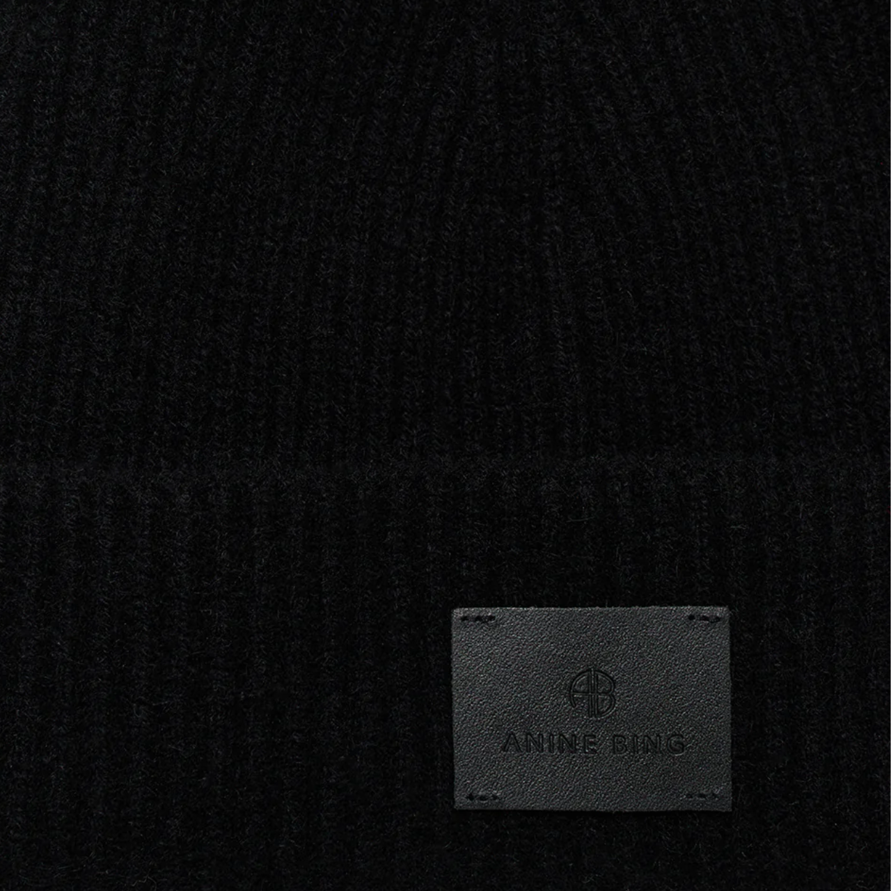 Carley Cashmere Beanie Black