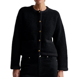 Carly Wool Blend Cardigan Black