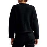 Carly Wool Blend Cardigan Black