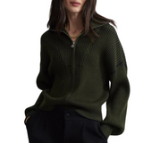 Carmen Rib Knit Dark Olive