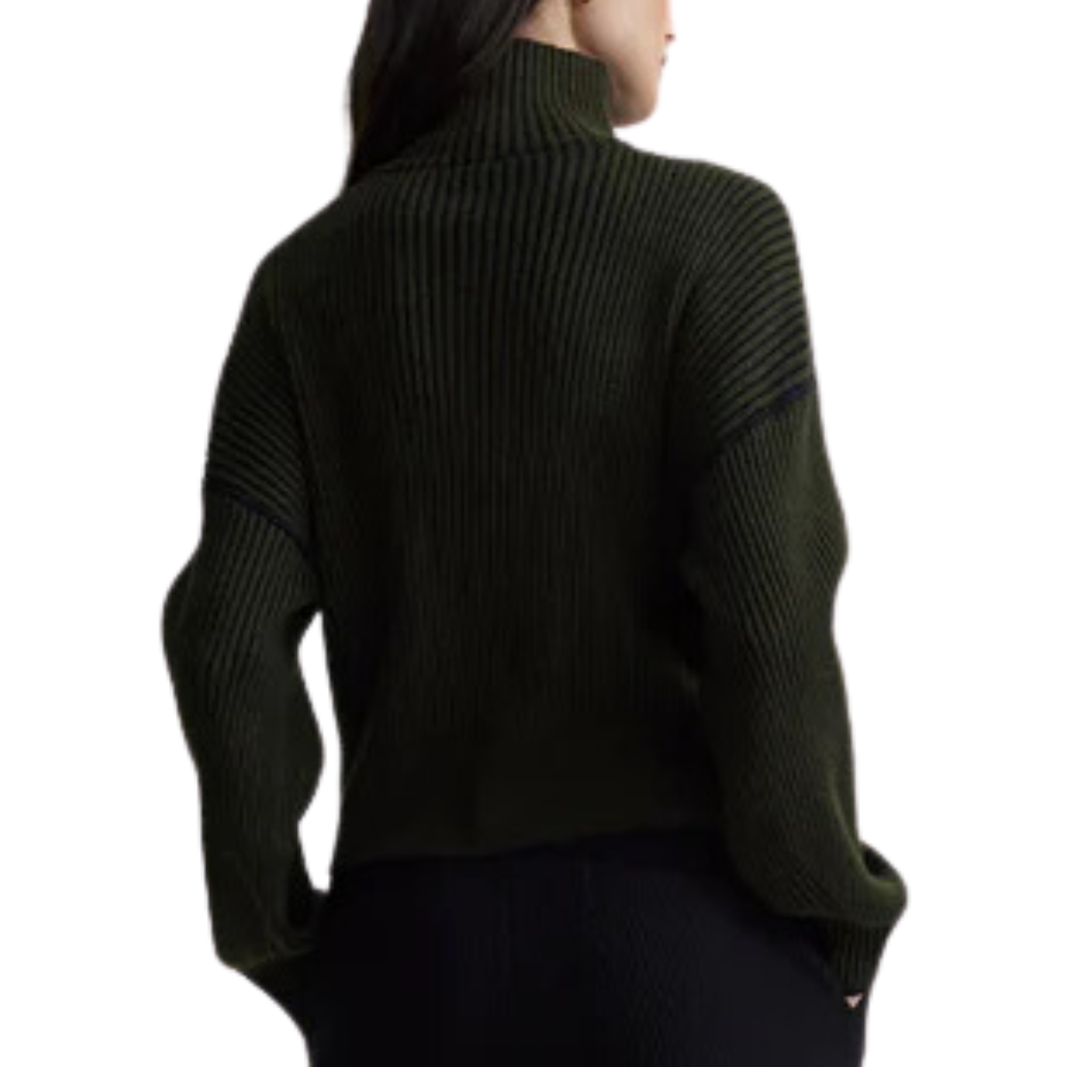 Carmen Rib Knit Dark Olive