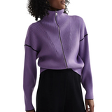 Carmen Rib Knit Mauve Smoke