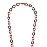 Cassy Bordeaux Long Chain 120cm