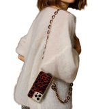 Cassy Bordeaux Long Chain 120cm