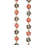 Cassy Fleurs Marron/Orange Chain 120cm