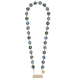 Cassy Long Blue Fleurs Chain 120cm