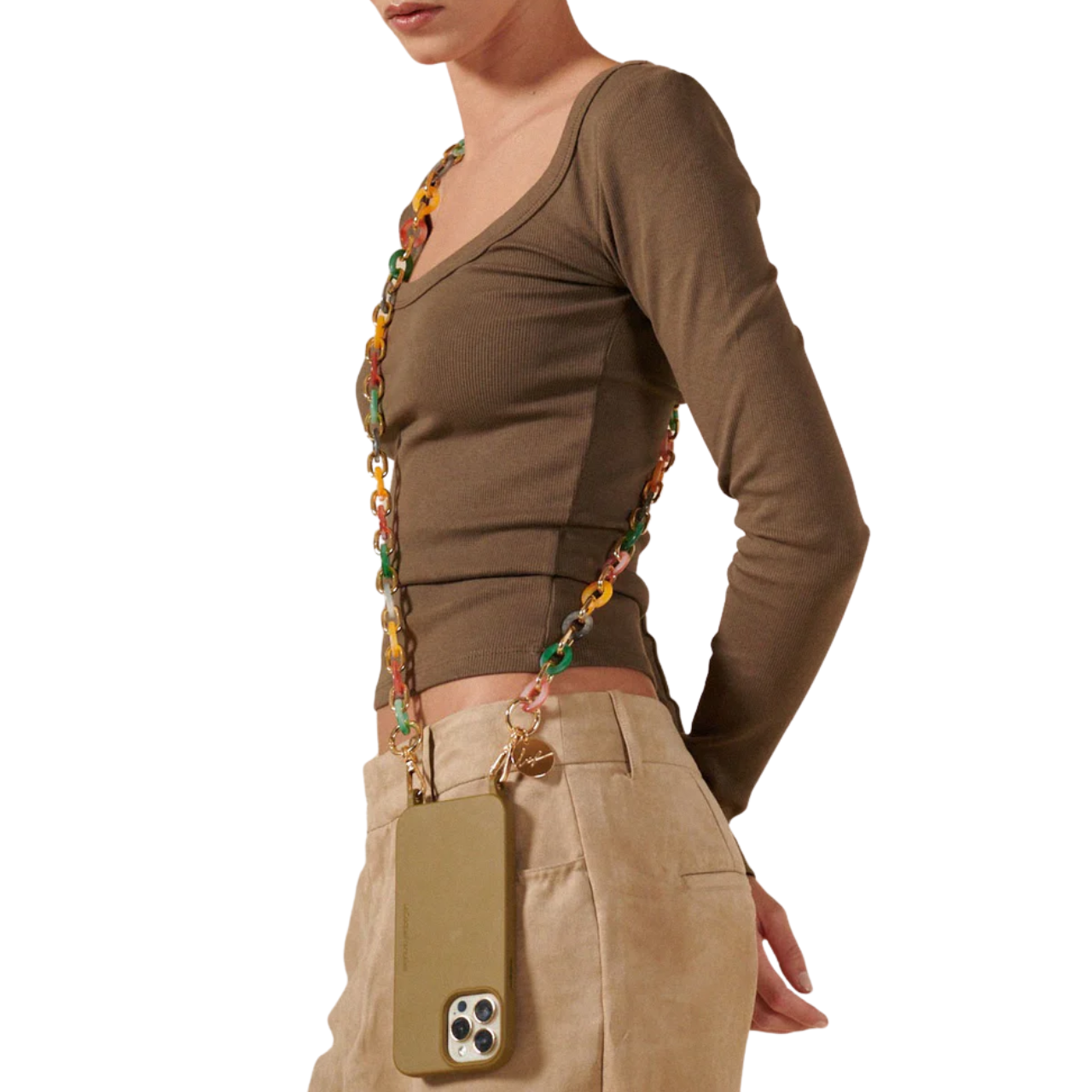 Cassy Multicolour Long Chain 120cm