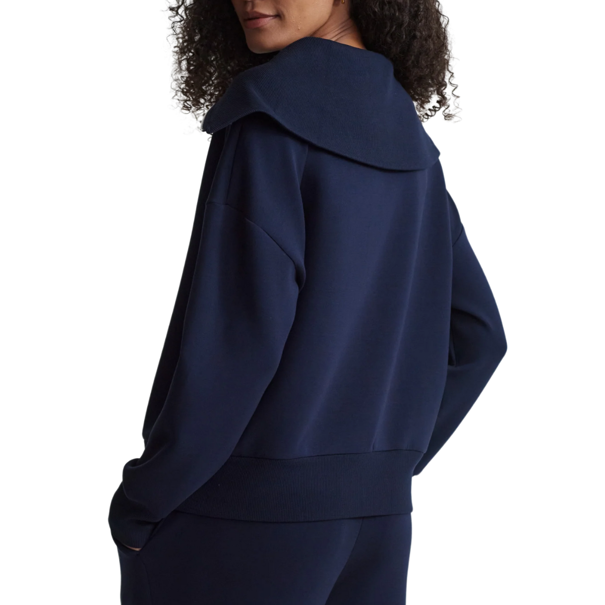 Catherine Half Zip Sweat Navy