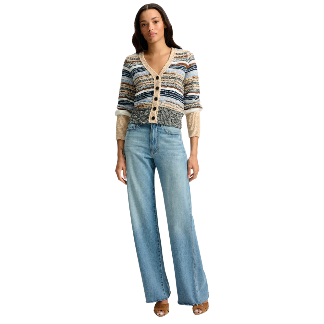Cecily Cardigan Whisky Multi