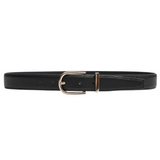 Charlie Rounded Buckle Leather Belt