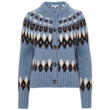 Christina Fairisle Cardigan Blue