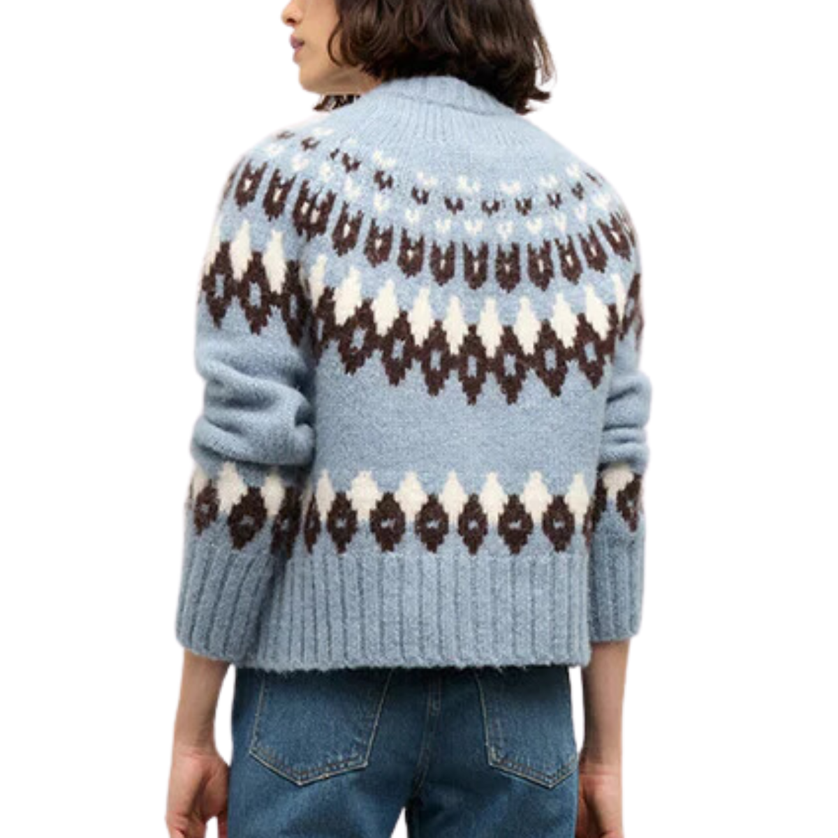 Christina Fairisle Cardigan Blue