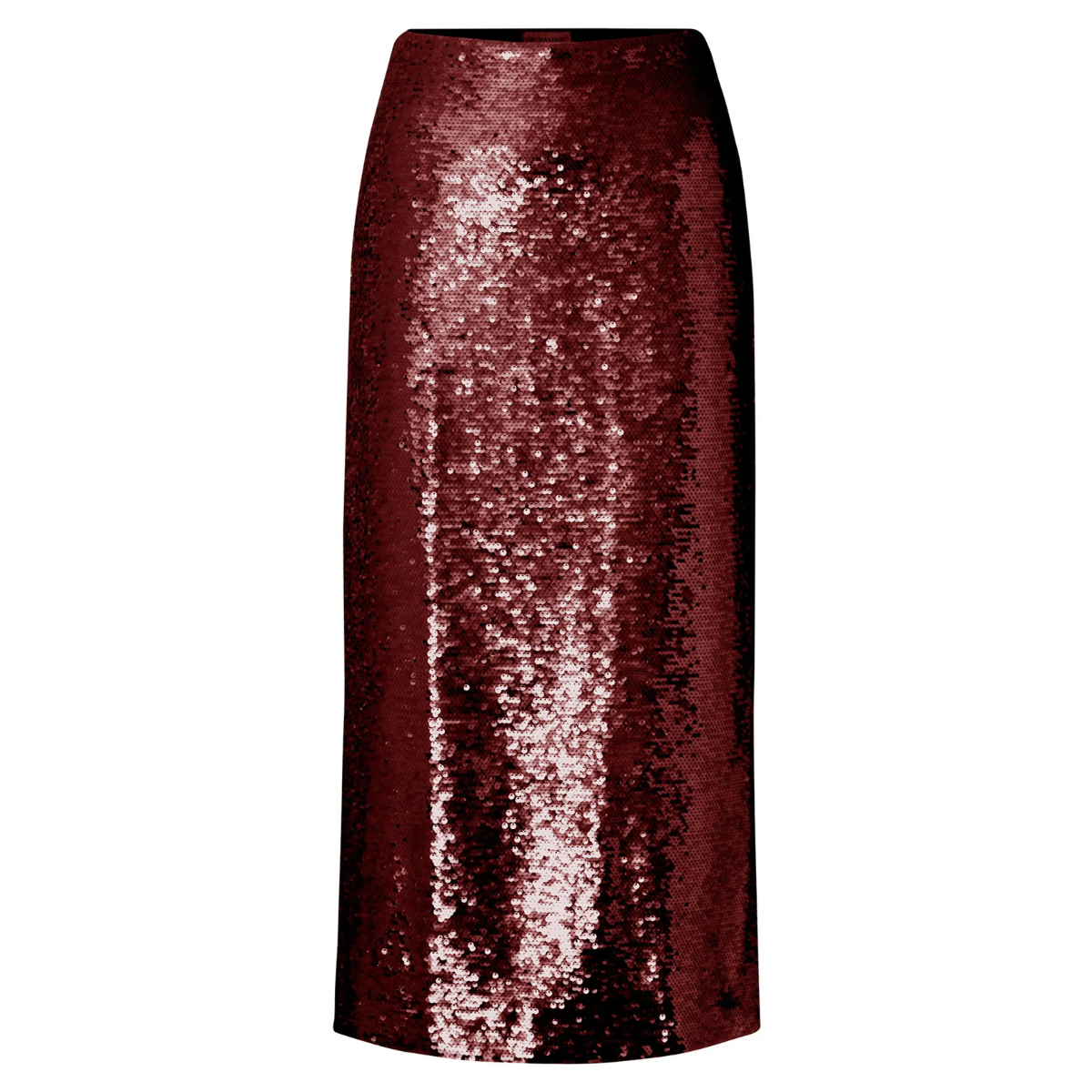 Clarisse Sequin Skirt Deep Red