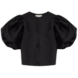 Cleo Pouf Sleeve Blouse Black