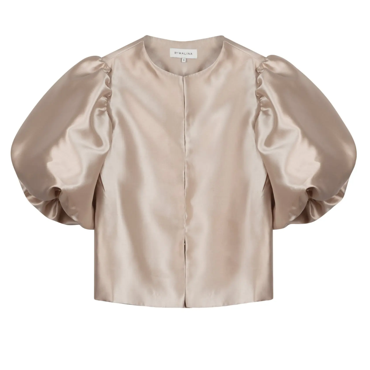 Cleo Pouf Sleeve Blouse Soft Beige