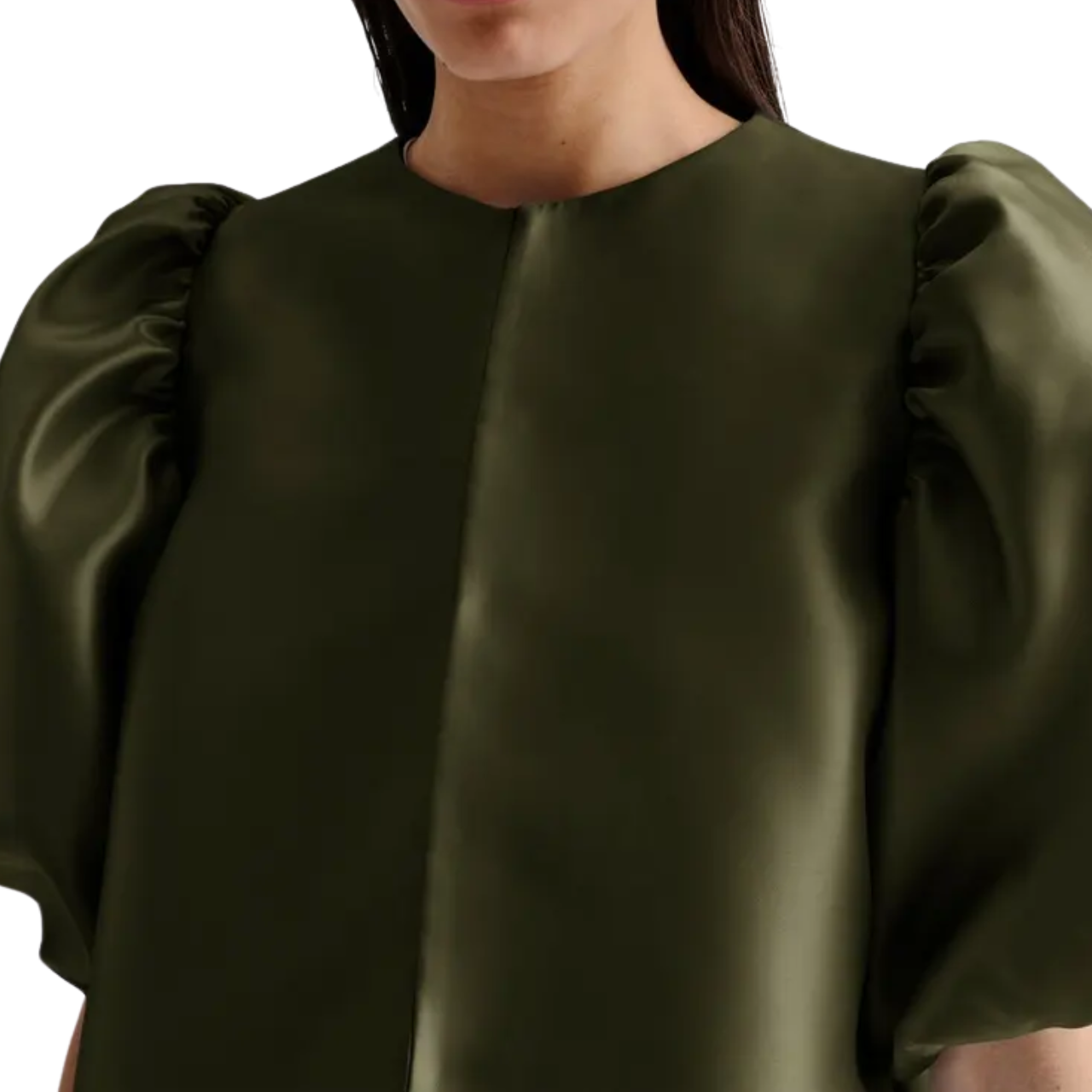 Cleo Pouf Sleeve Olive