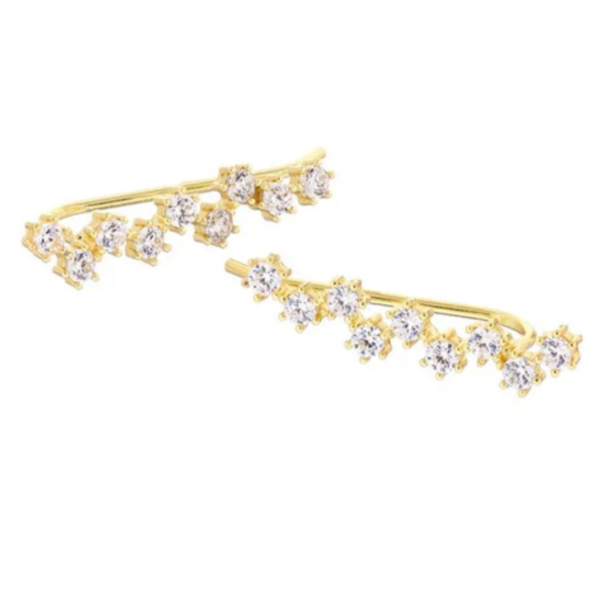 Cluster Climber Earring Gold