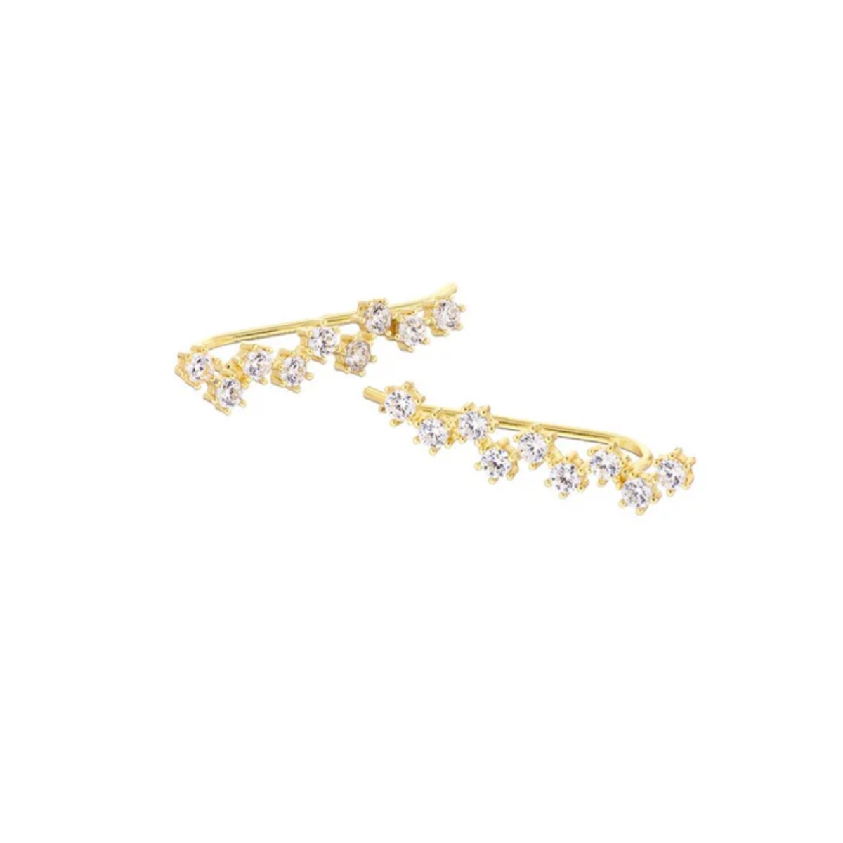 Cluster Climber Earring Gold