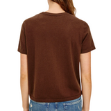 Cotton Cashmere Short Sleeve Tee Espresso