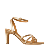 Davina Heeled Sandal Sepia Gold