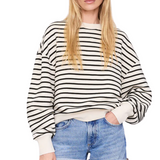Dean Sweatshirt Black Stripe French Terry