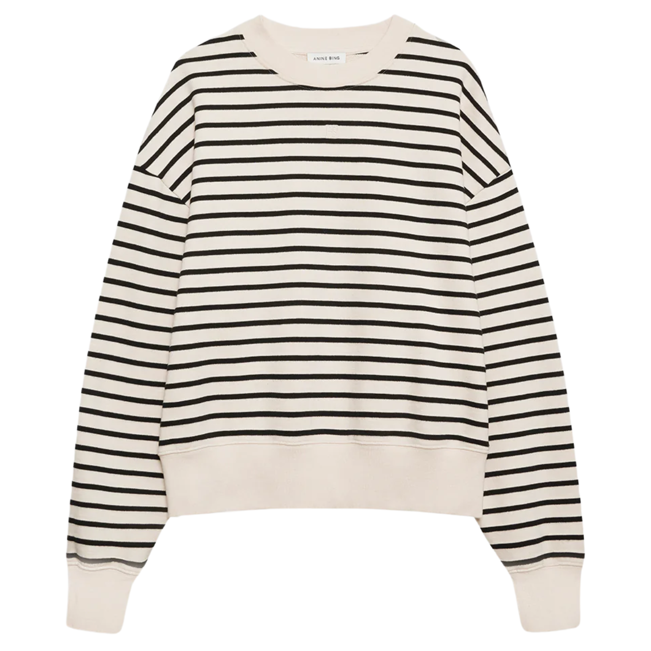 Dean Sweatshirt Black Stripe French Terry
