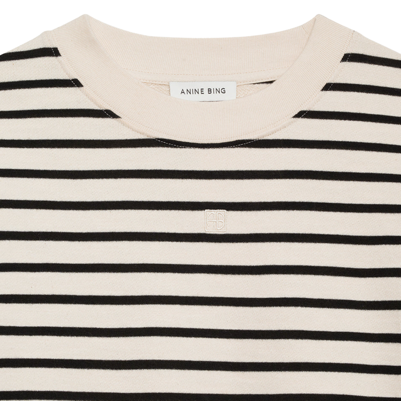 Dean Sweatshirt Black Stripe French Terry