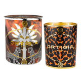 Decorated Candle Ambra Nera 380g