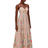 Delicate Forest Pink Maxi Dress