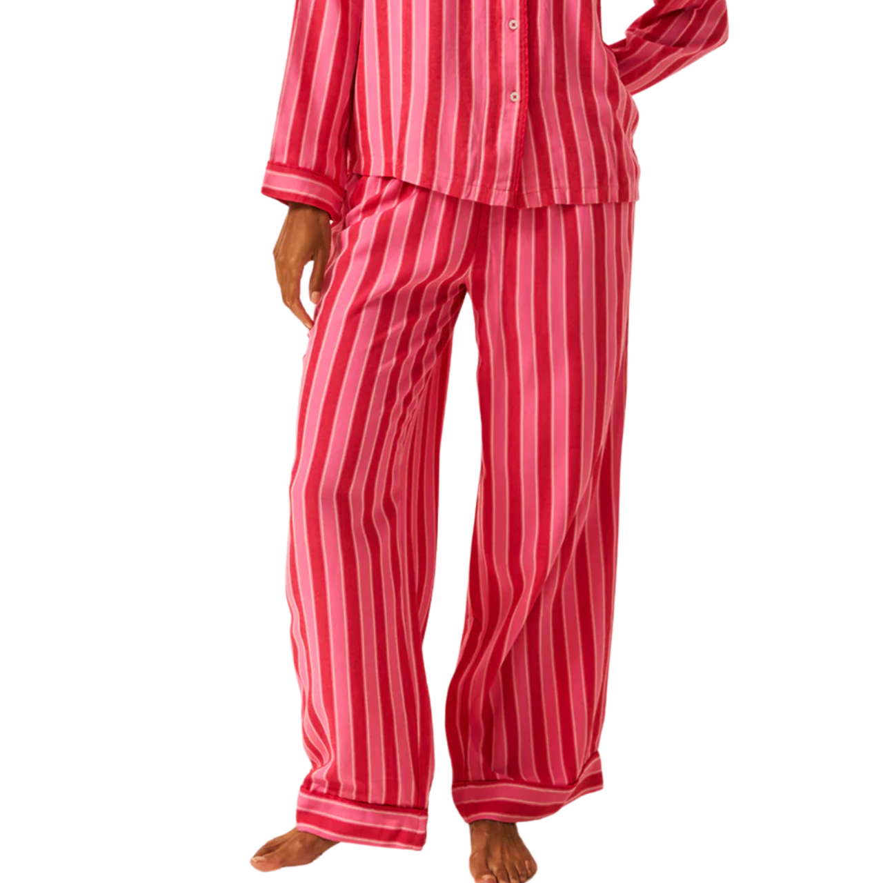 Ecovero Pyjama Bottoms Candy Pop Stripe