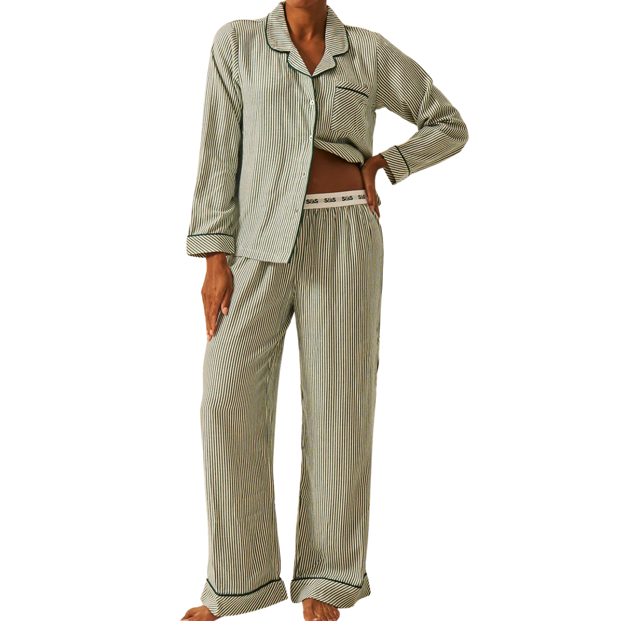 Ecovera Pyjama Bottoms Alpine Stripe