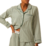 Ecovera Pyjama Top LS Alpine Stripe