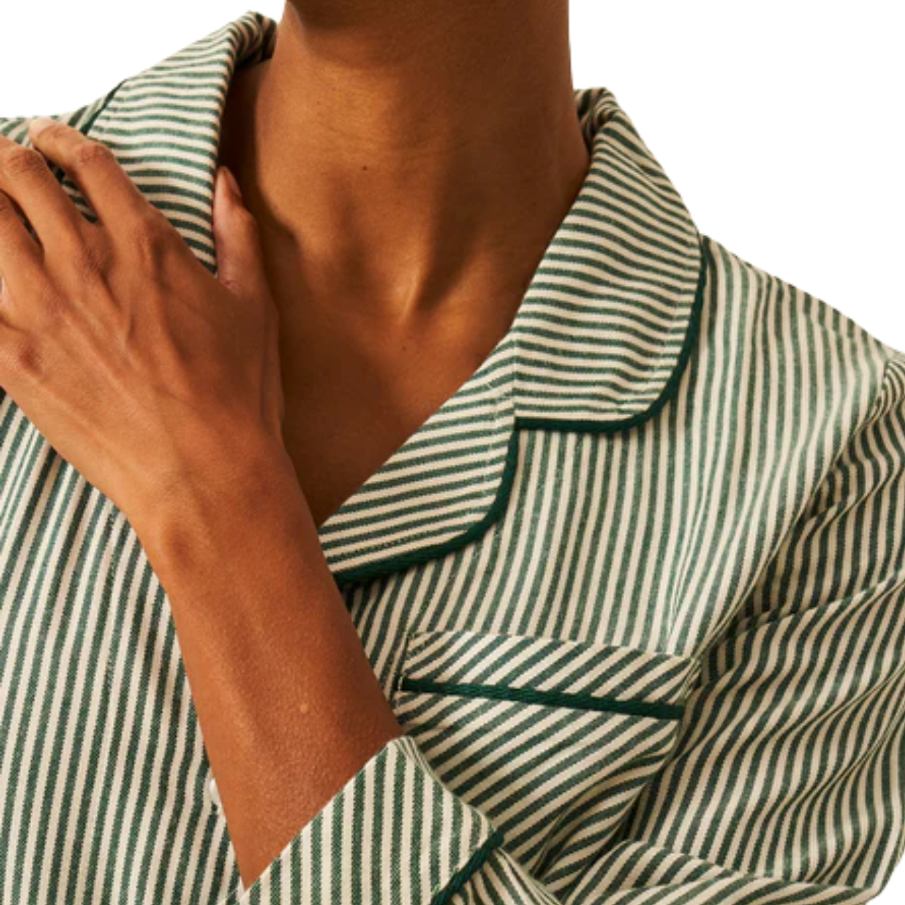 Ecovera Pyjama Top LS Alpine Stripe