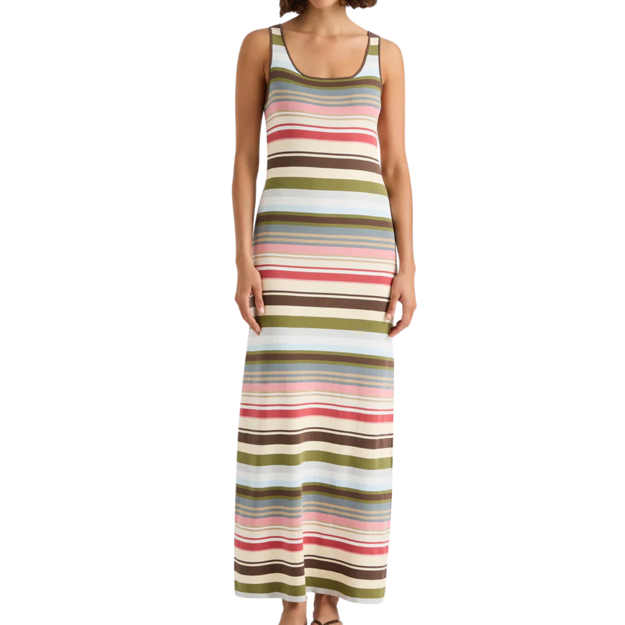 Enya Midi Dress Meleu Stripe