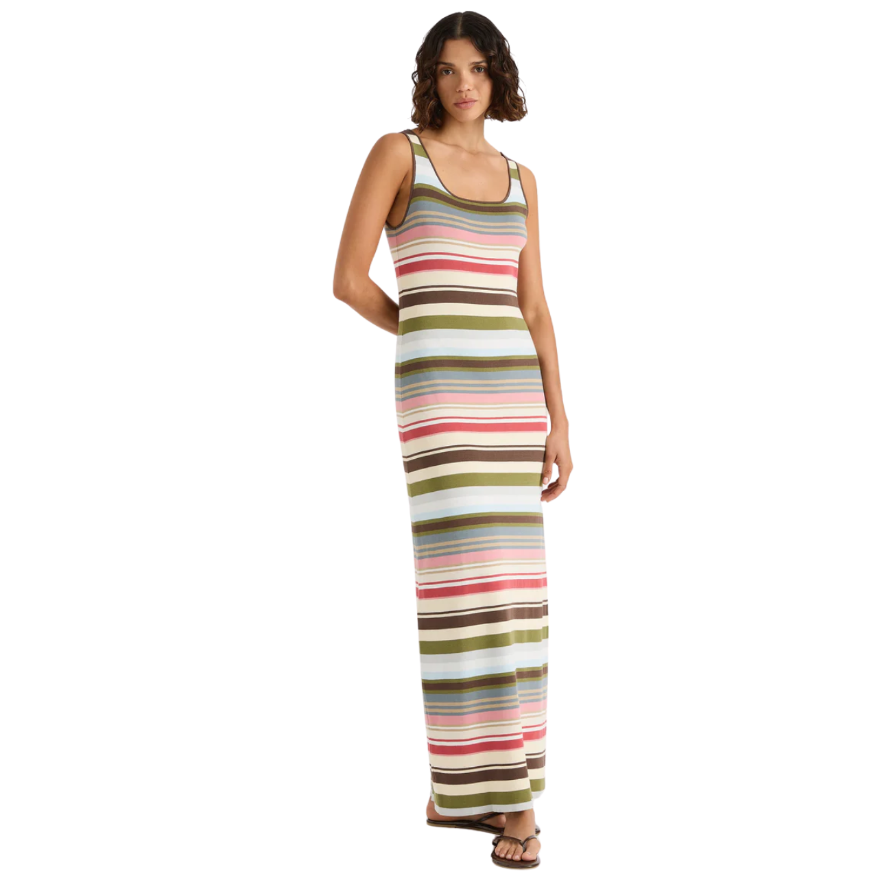 Enya Midi Dress Meleu Stripe