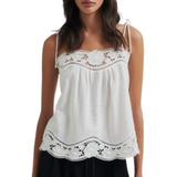 Ester Strap Top White Alyssum
