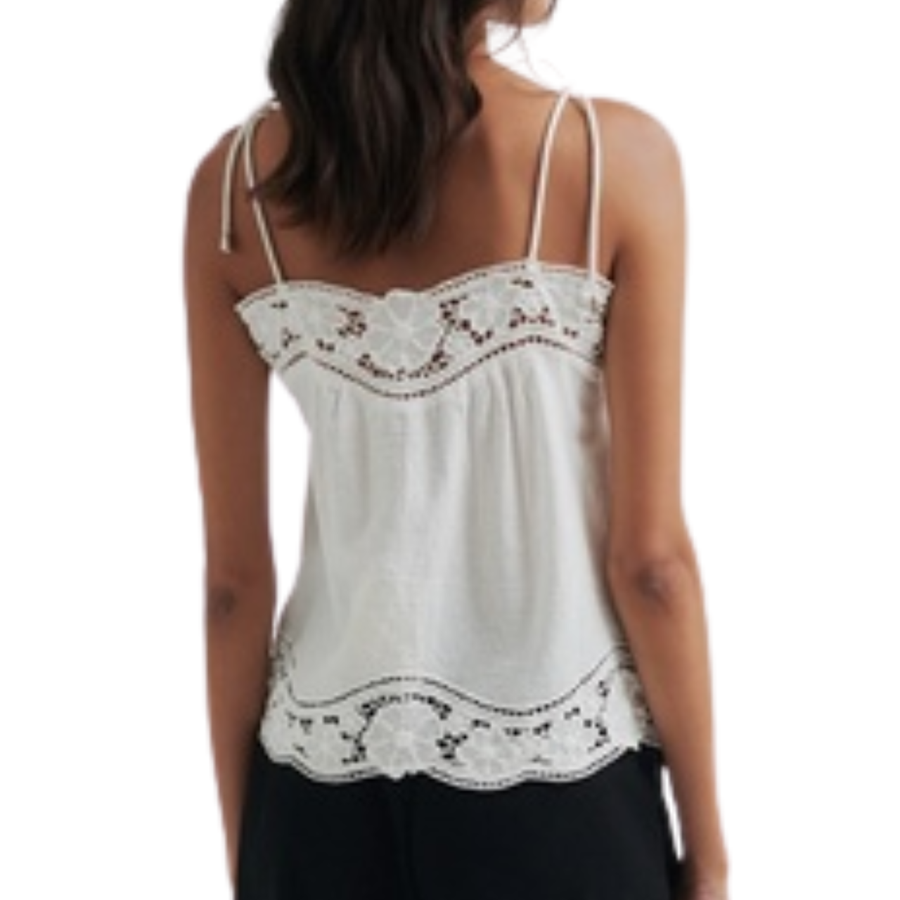 Ester Strap Top White Alyssum