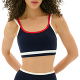 Eva Rigor Double Strap Bra Indigo/White