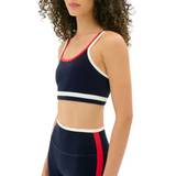 Eva Rigor Double Strap Bra Indigo/White