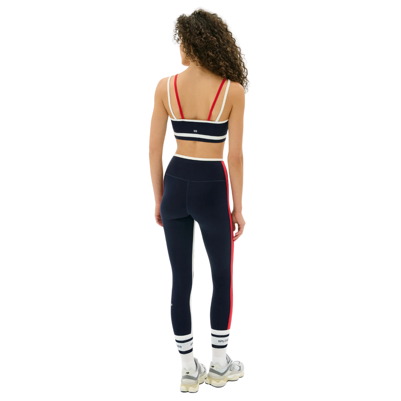Eva Rigor Double Strap Bra Indigo/White