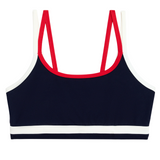 Eva Rigor Double Strap Bra Indigo/White
