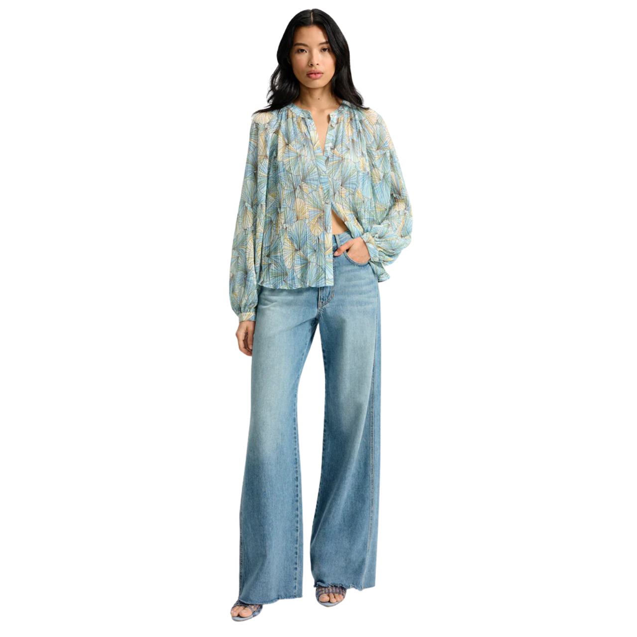 Fennel Blouse Powder Blue