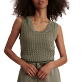 Ferns Open Knit Tank Shadow