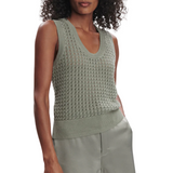 Ferns Open Knit Tank Shadow